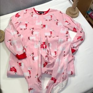 LLAMA footed pajamas